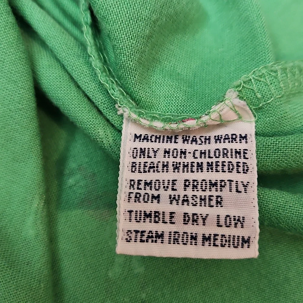 Vintage Polo Ralph Lauren Men's Polo Shirt All-Over Golfer Print Medium Green